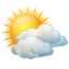 maandag: Gedeeltelijk bewolkt